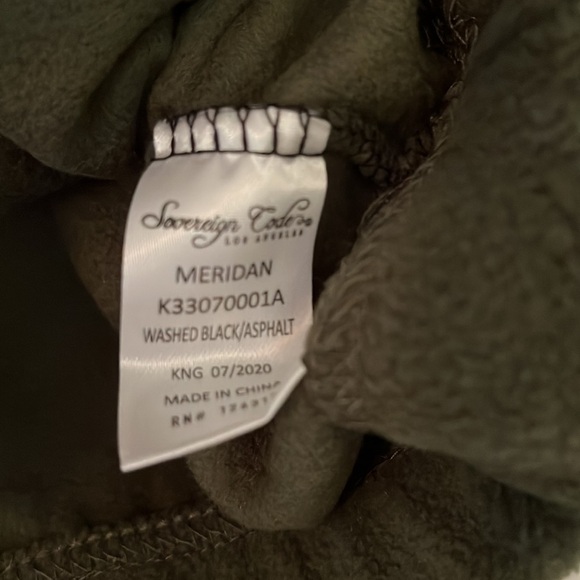 Sovereign Code Fleece Hooded Pullover Boys Size 18M Green Black - Picture 6 of 7